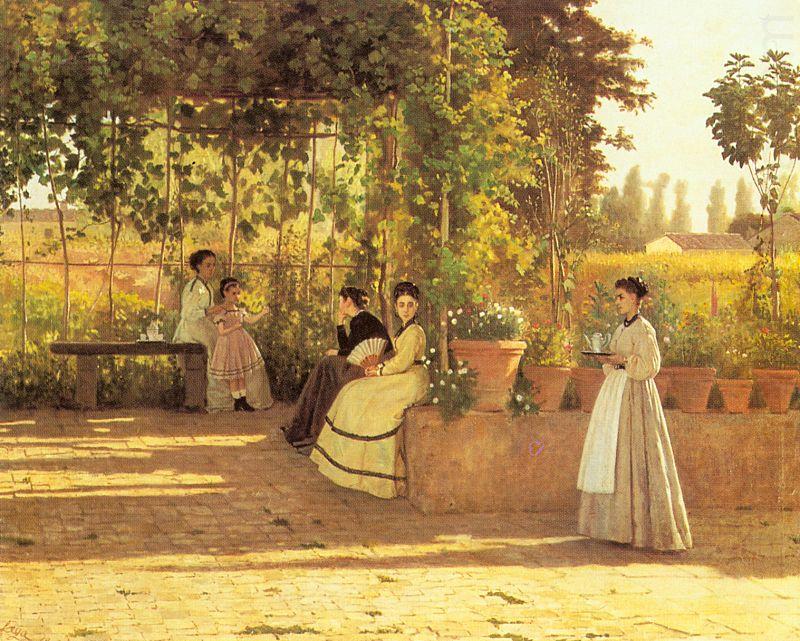 Sylvestro Lega The Pergola china oil painting image